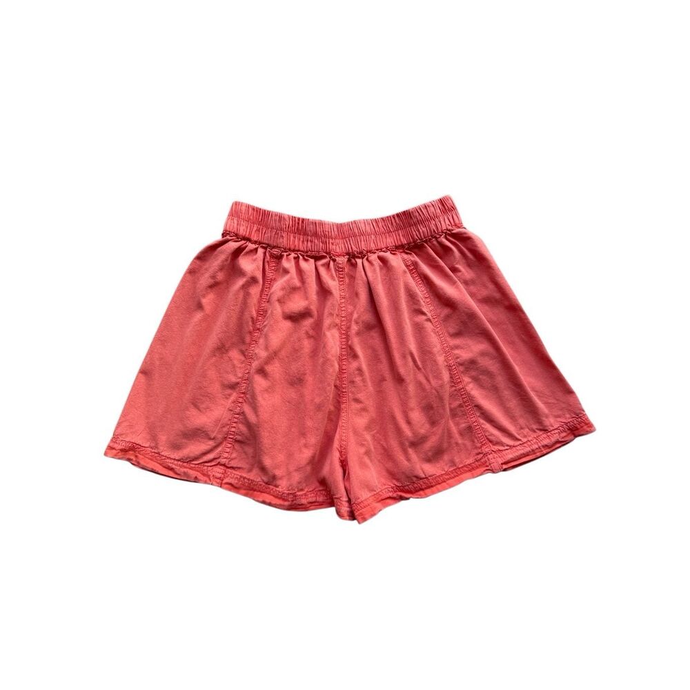 Free People Free People Get Free Poplin Pull-On Shorts In Washed Orange Size S - Picture 5 of 11